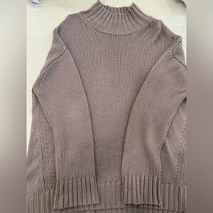 Elegant Women's Knit Sweater in Brown